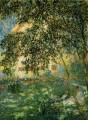 Relaxing in the Garden Argenteuil Claude Monet